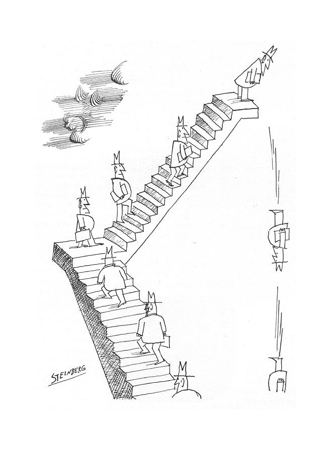 New Yorker August 20th, 1966 Drawing by Saul Steinberg