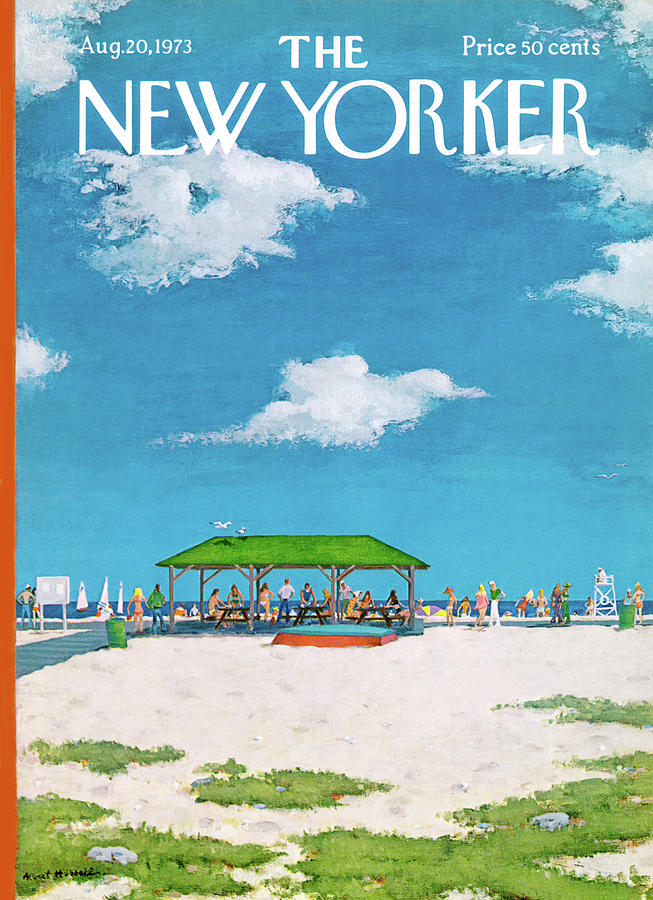 Summer Painting - New Yorker August 20th, 1973 by Albert Hubbell