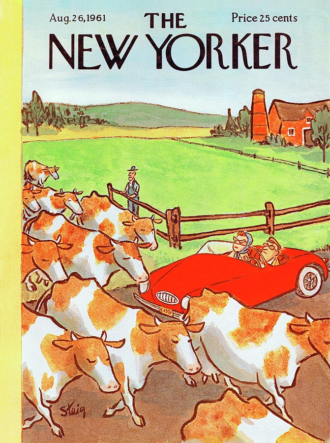 New Yorker August 26th, 1961 Painting by William Steig