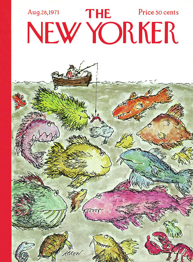 New Yorker August 28th, 1971 Painting by Edward Koren