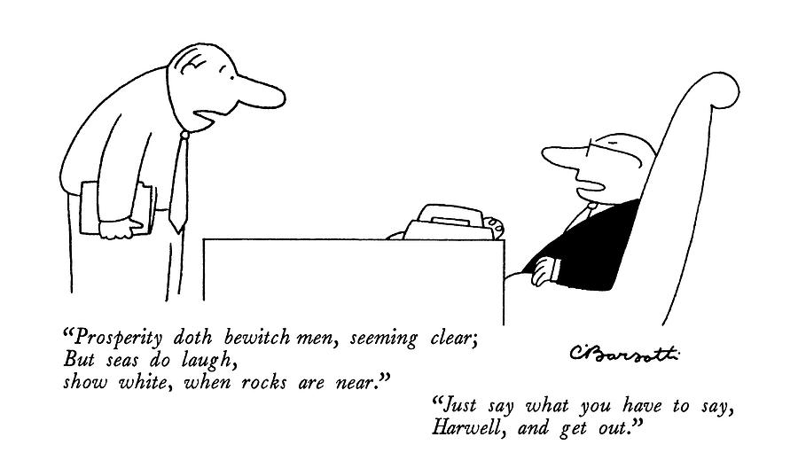 New Yorker August 4th, 1986 Drawing by Charles Barsotti