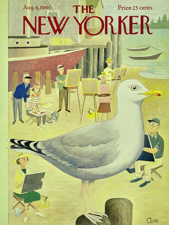New Yorker August 6th 1960 Painting by Charles E Martin New Yorker August 6th 1960 Painting by Charles E Martin