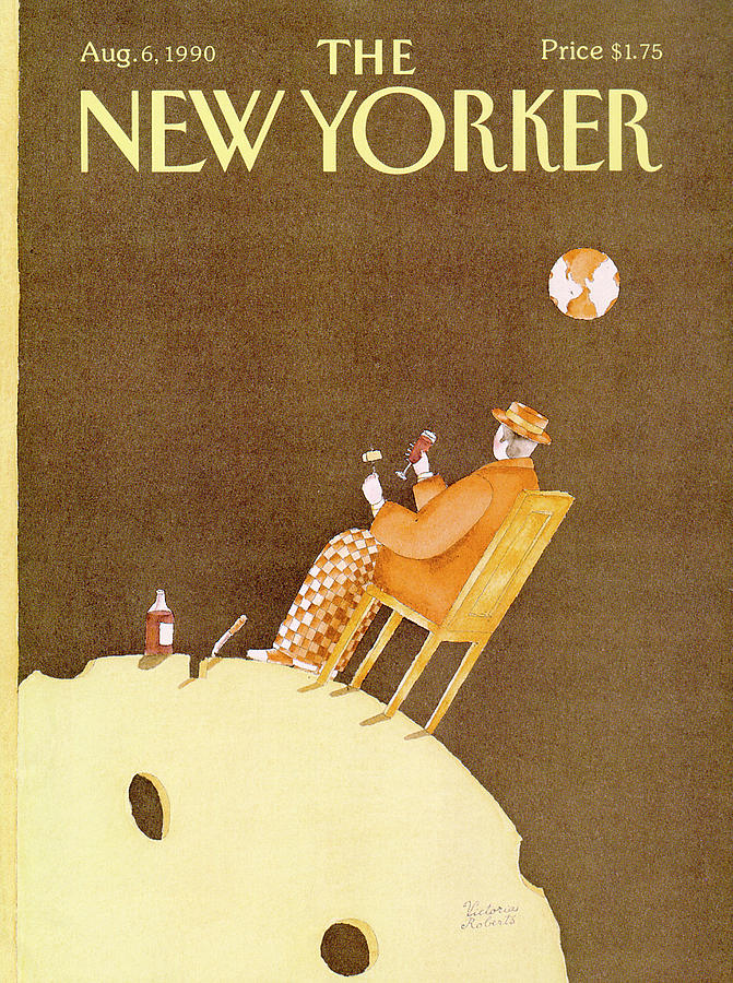 New Yorker August 6th, 1990 Painting by Victoria Roberts