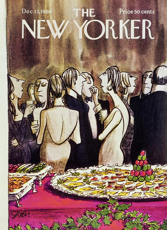 New Yorker December 13th 1969 Painting by Charles D Saxon