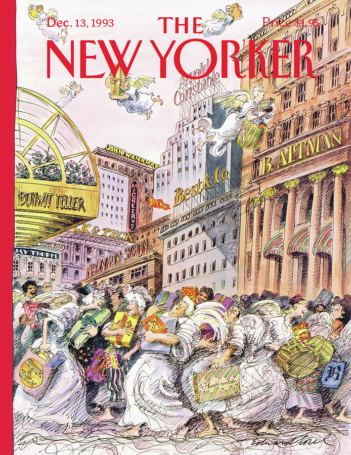 New Yorker December 13th, 1993 Painting by Edward Sorel
