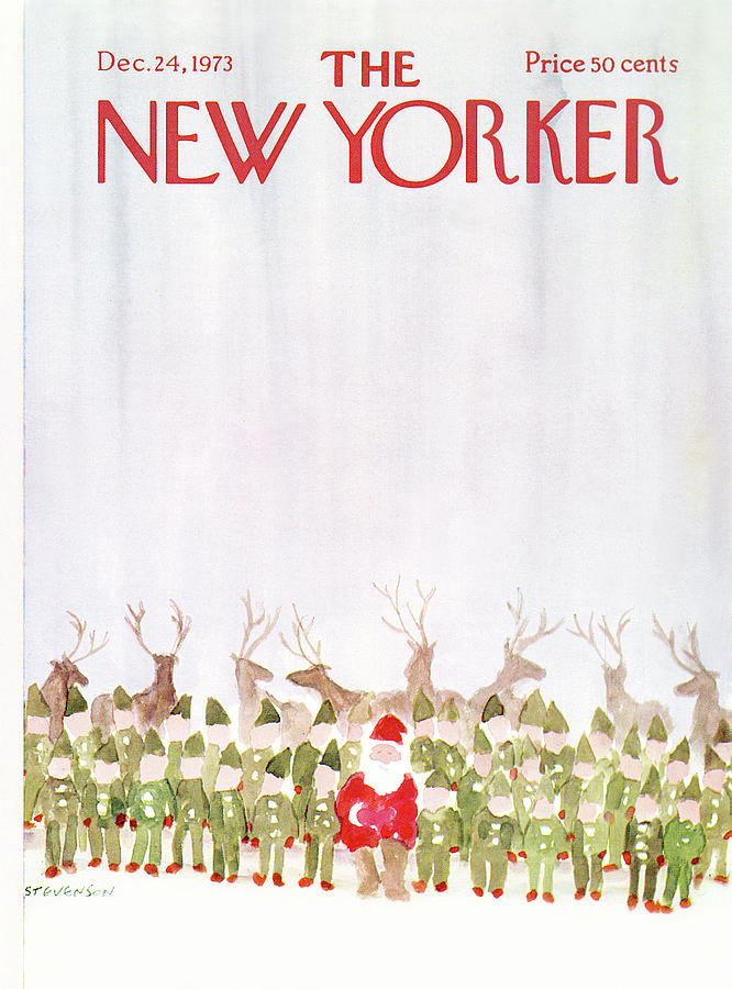 New Yorker December 24th, 1973 Painting by James Stevenson