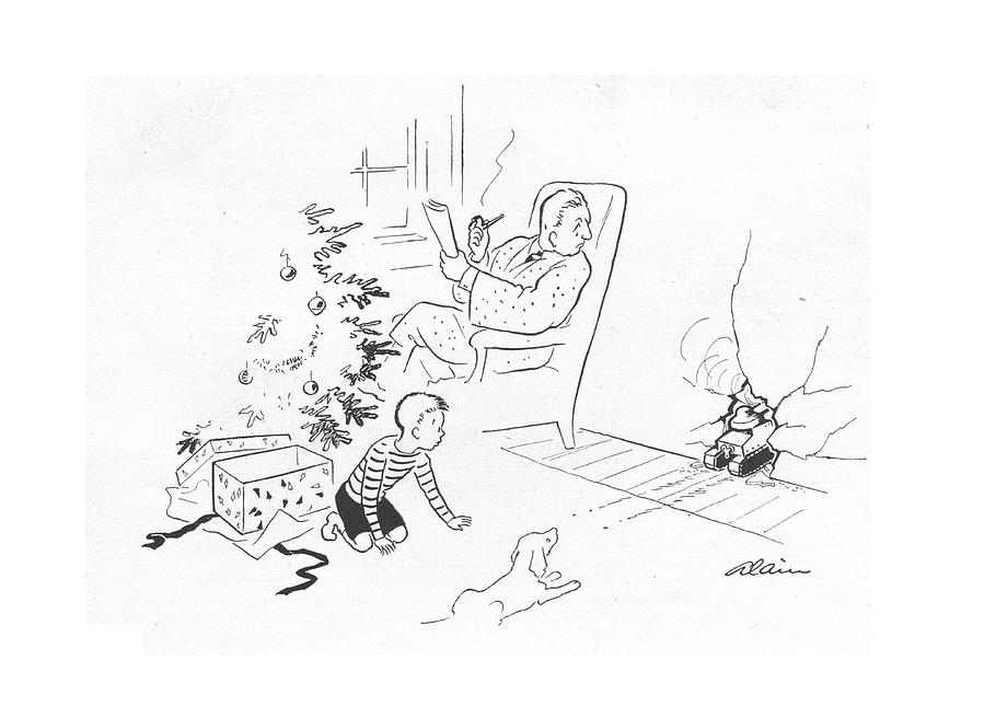 New Yorker December 25th, 1943 Drawing by  Alain
