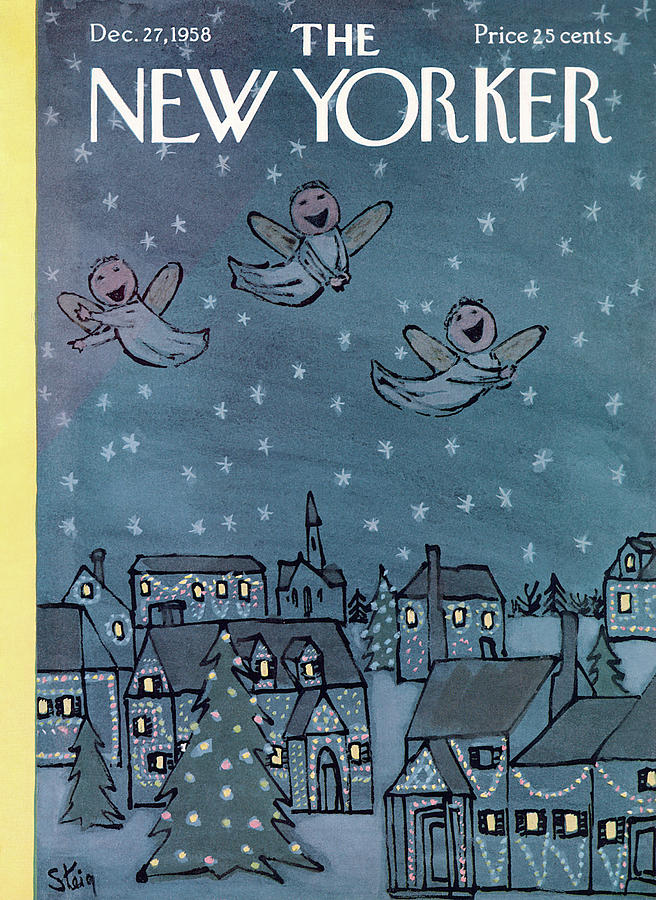 New Yorker December 27th, 1958 Painting by William Steig