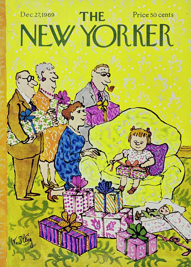 New Yorker December 27th 1969 Painting by William Steig