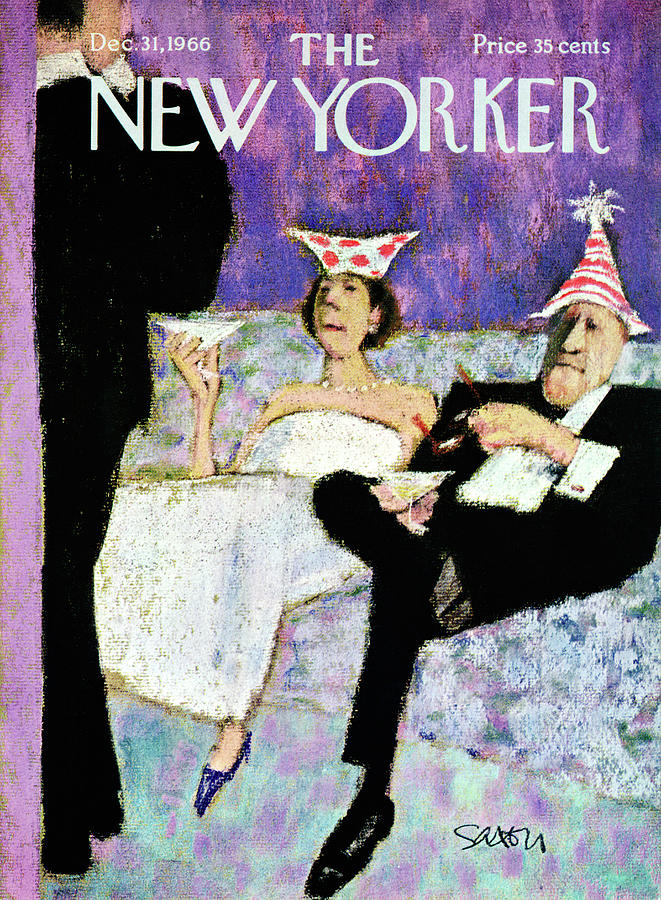 New Yorker December 31st, 1966 Painting by Charles Saxon