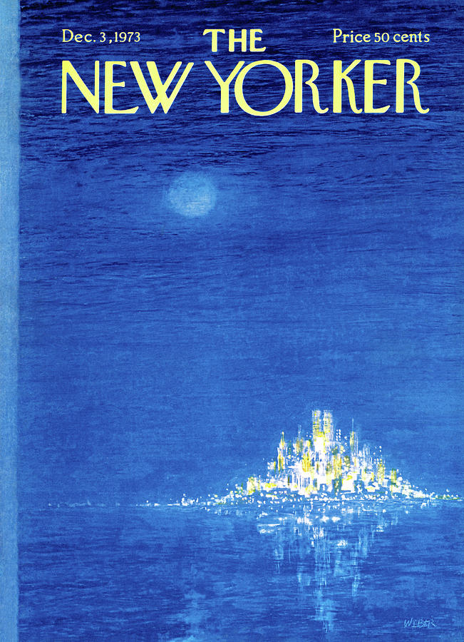 Winter Painting - New Yorker December 3rd, 1973 by Robert Weber