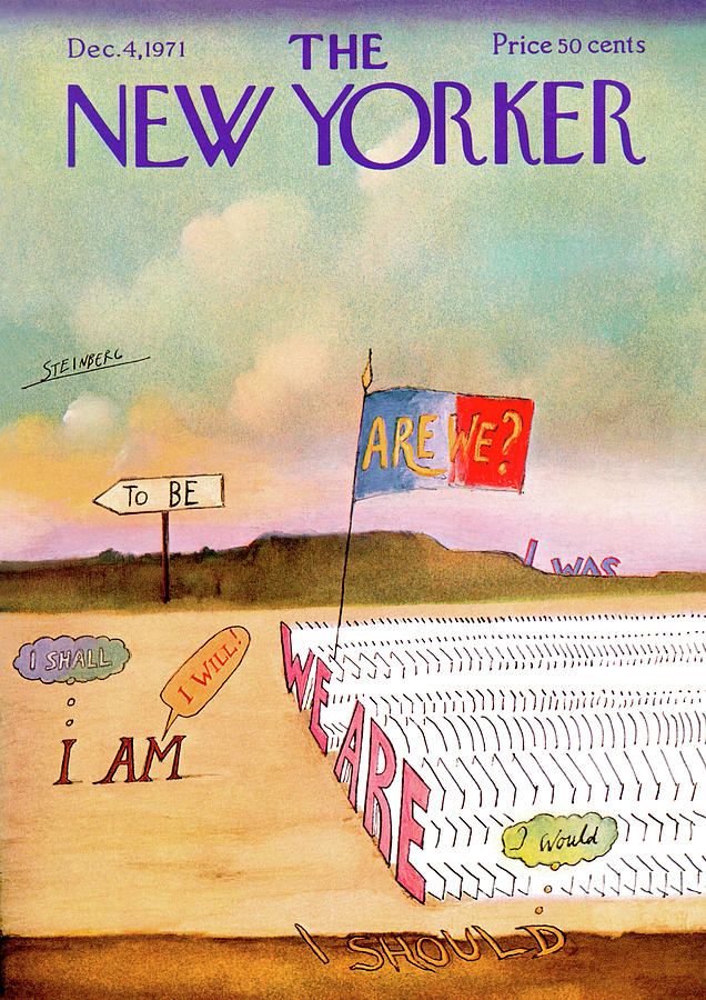 New Yorker December 4th, 1971 Painting by Saul Steinberg