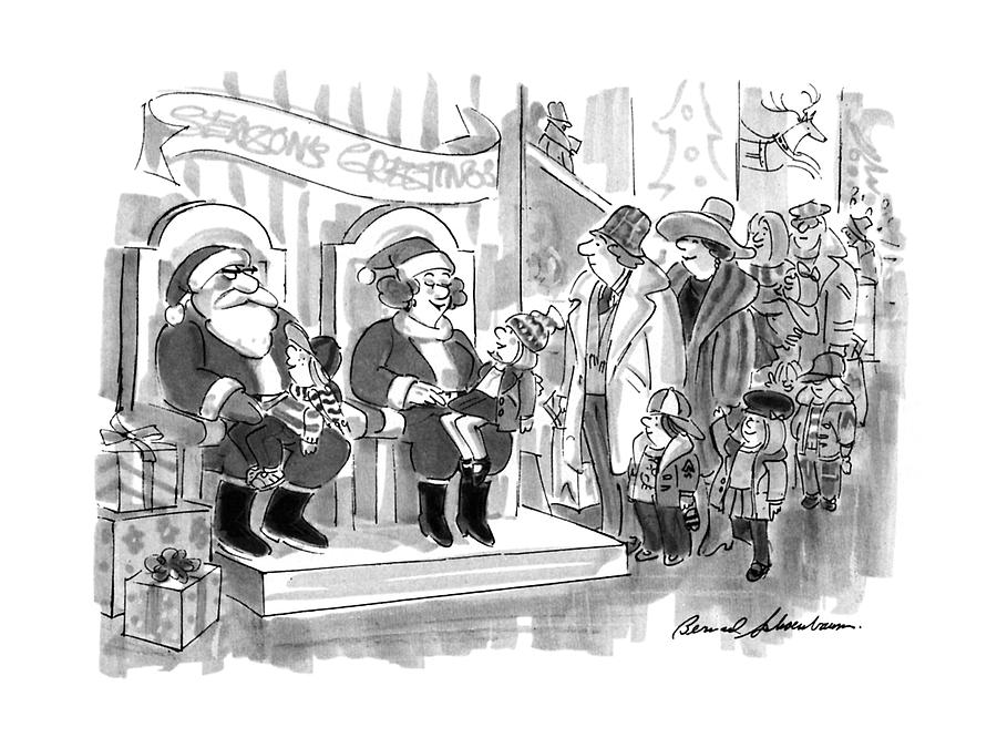 New Yorker December 9th, 1991 Drawing by Bernard Schoenbaum