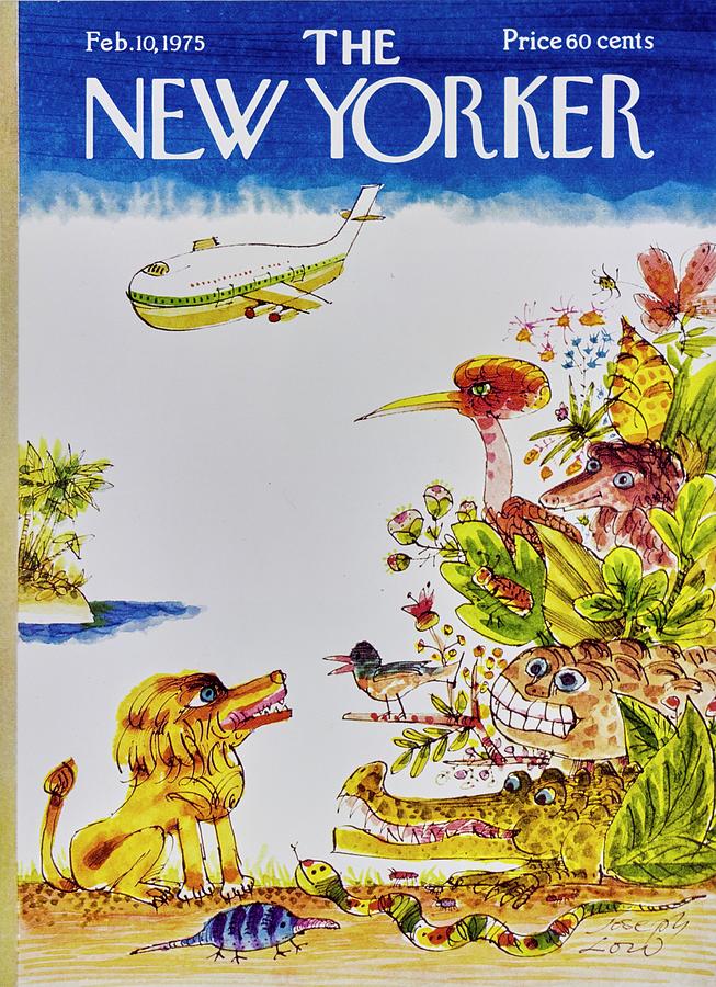 New Yorker February 10th 1975 Painting by Joseph Low