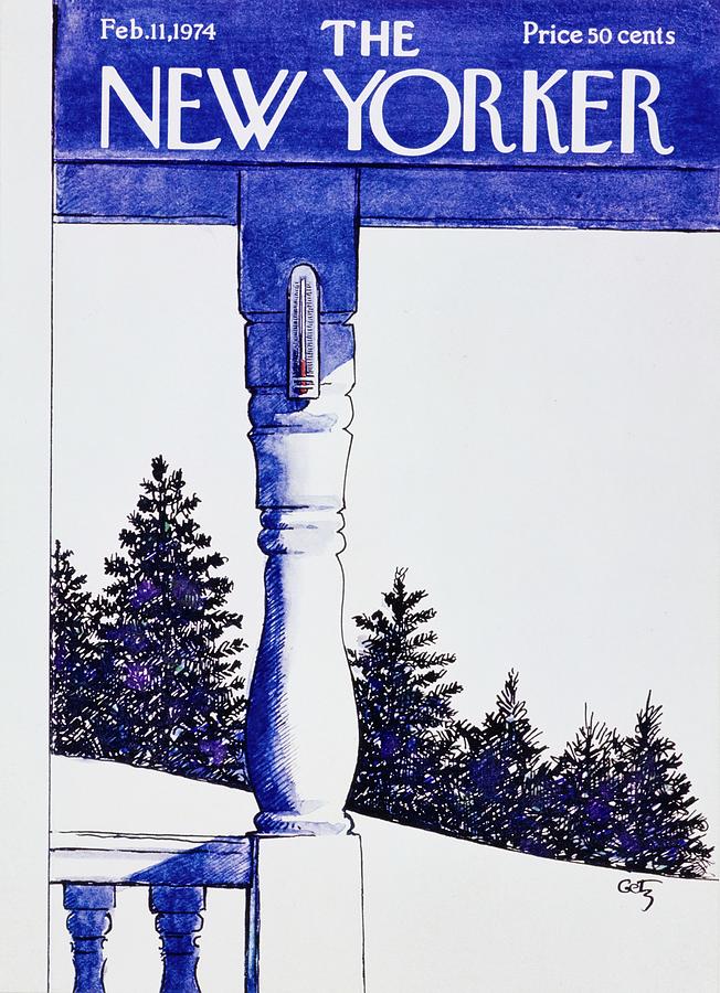 New Yorker February 11th 1974 Painting by Arthur Getz