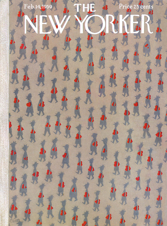 New Yorker February 14th, 1959 Painting by Charles E Martin
