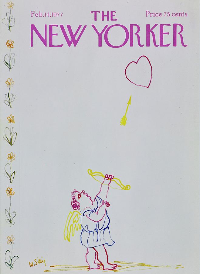 New Yorker February 14th 1977 Painting by William Steig