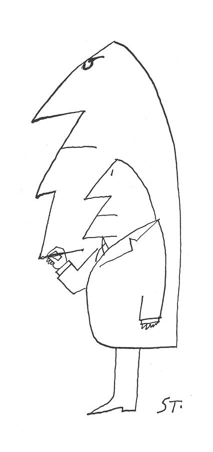 New Yorker February 16th, 1963 Drawing by Saul Steinberg
