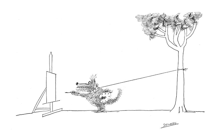 New Yorker February 17th, 1968 Drawing by Saul Steinberg New Yorker February 17th, 1968 Drawing by Saul Steinberg