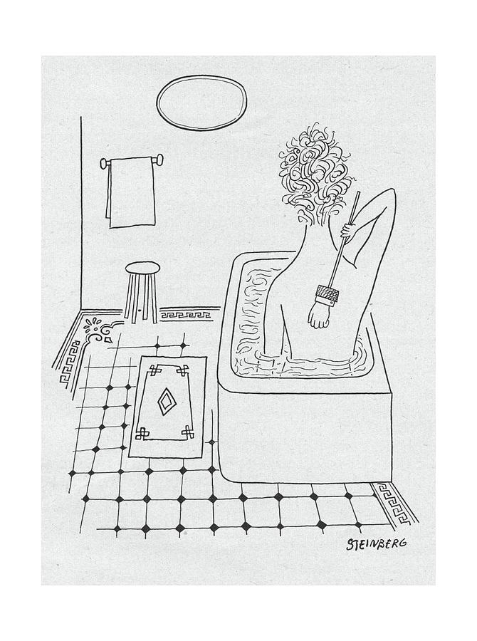 New Yorker February 19th, 1949 Drawing by Saul Steinberg