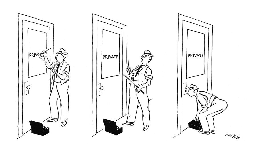 New Yorker February 22nd, 1941 Drawing by Carl Rose New Yorker February 22nd, 1941 Drawing by Carl Rose