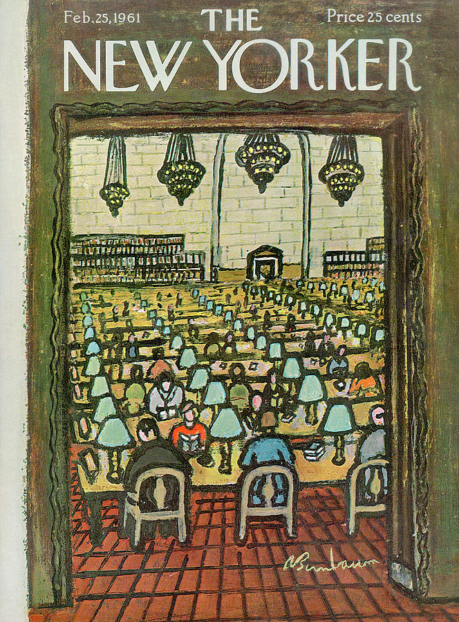 New Yorker February 25th, 1961 Painting by Abe Birnbaum