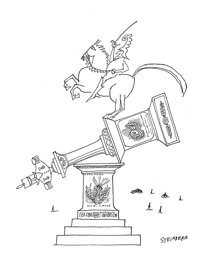 New Yorker February 25th, 1961 Drawing by Saul Steinberg