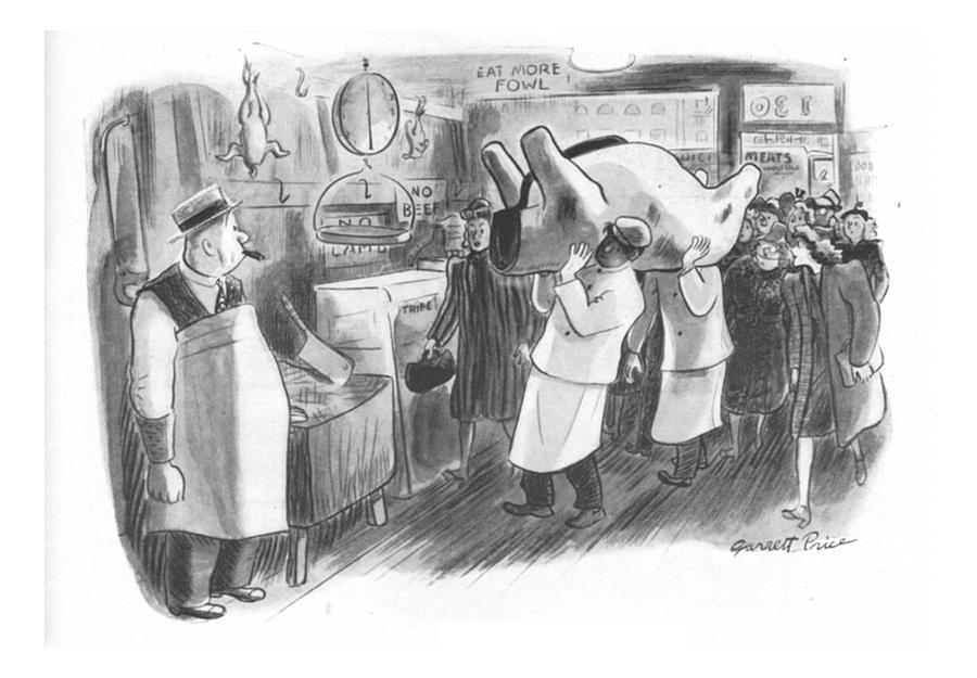 New Yorker February 26th, 1944 Drawing by Garrett Price