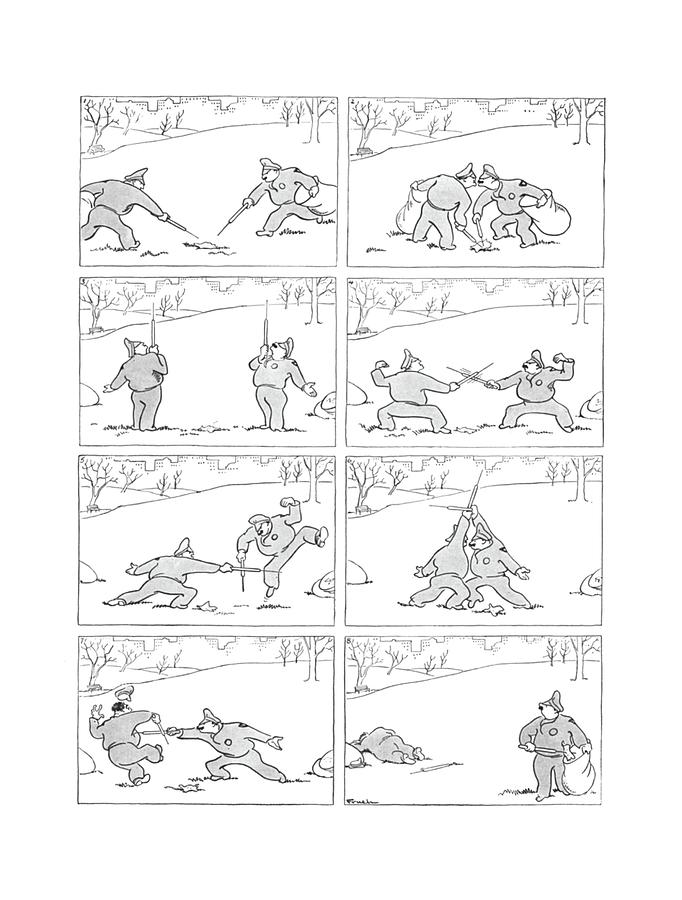 New Yorker February 27th, 1943 Drawing by Alfred Frueh New Yorker February 27th, 1943 Drawing by Alfred Frueh