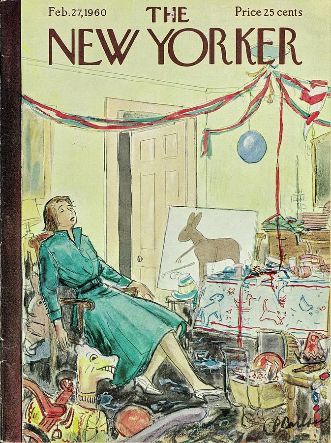 New Yorker February 27th 1960 Painting by Perry Barlow New Yorker February 27th 1960 Painting by Perry Barlow