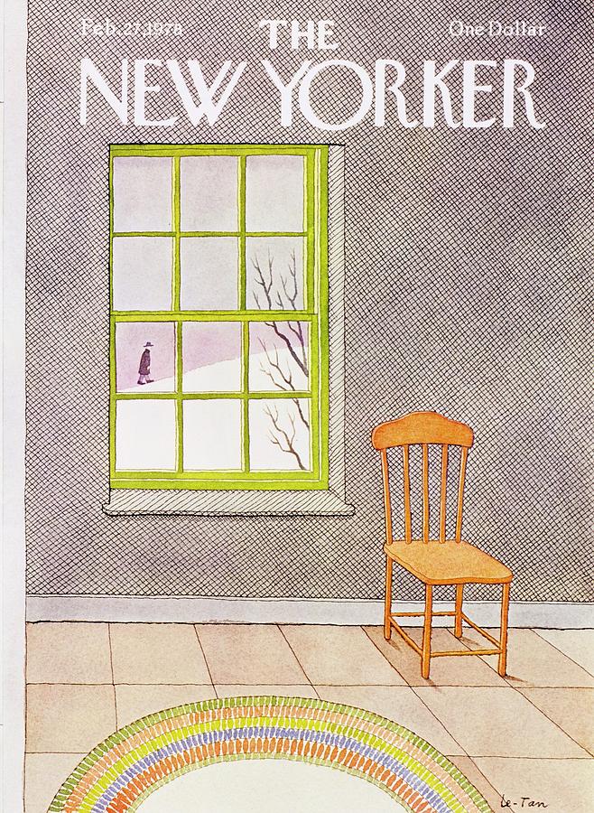 New Yorker February 27th 1978 Painting by Pierre Le-Tan