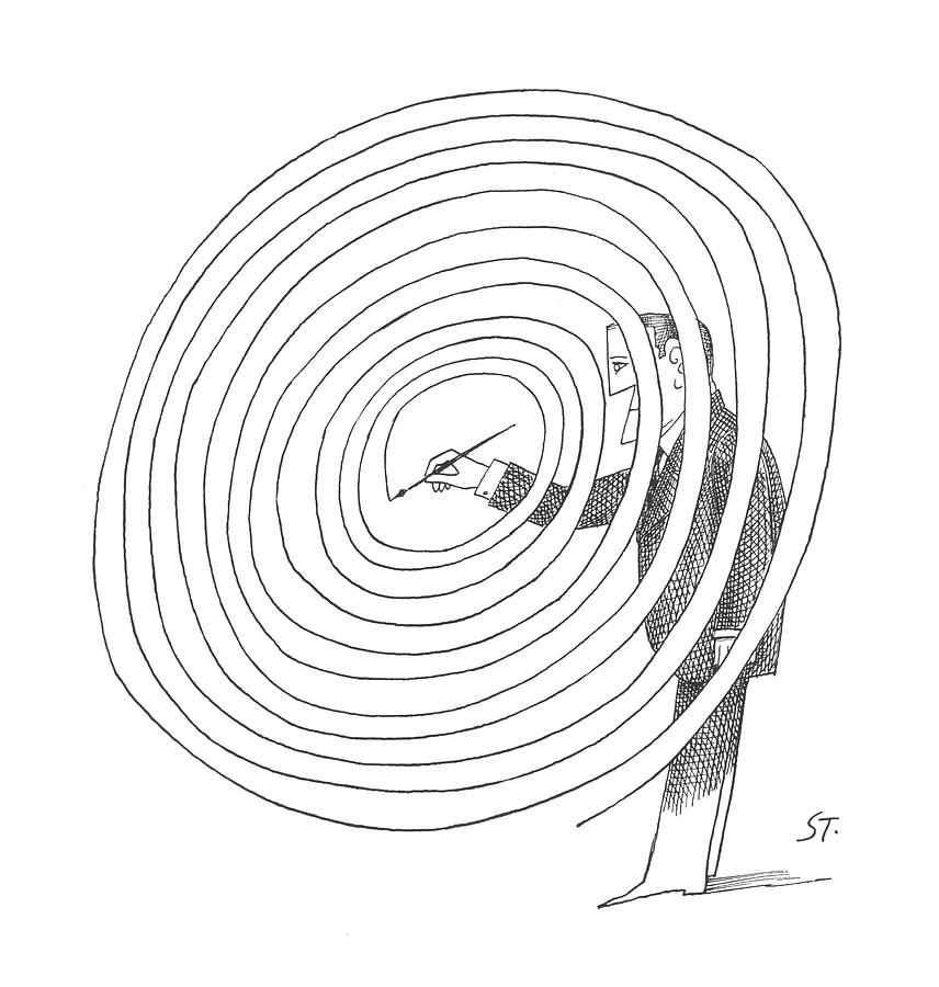 New Yorker February 2nd, 1963 Drawing by Saul Steinberg