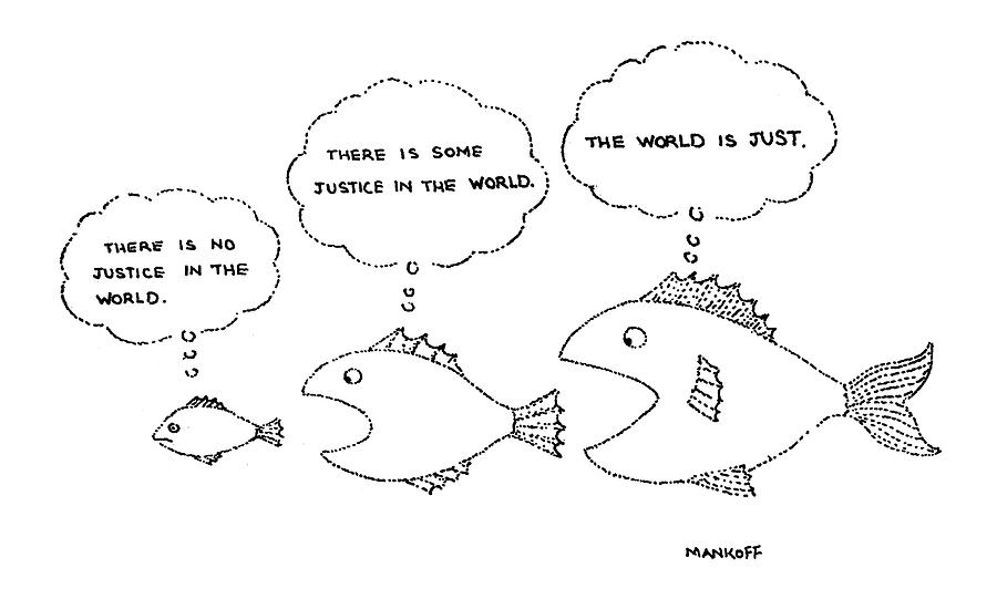 Fish Drawing - New Yorker February 9th, 1981 by Robert Mankoff