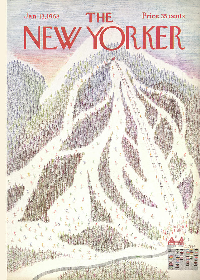 New Yorker January 13th, 1968 Painting by Charles E Martin New Yorker January 13th, 1968 Painting by Charles E Martin