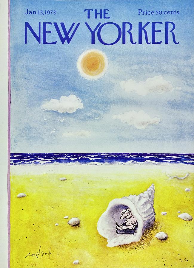 New Yorker January 13th 1973 Painting by Ronald Searle
