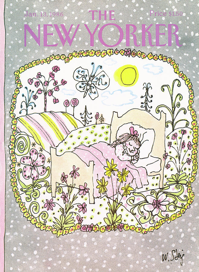New Yorker January 13th, 1986 Painting by William Steig