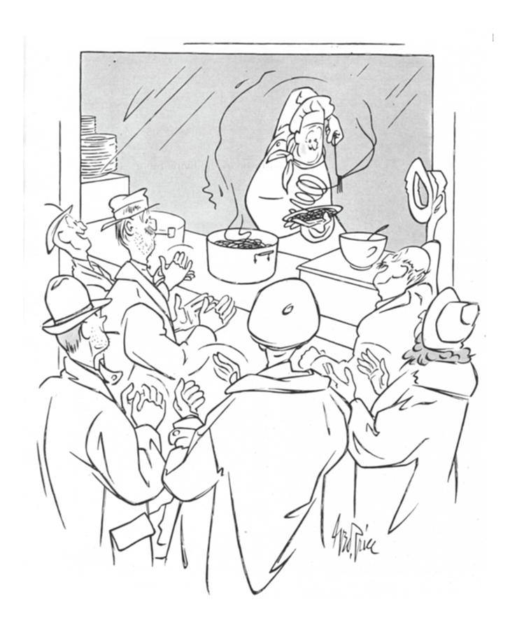 New Yorker January 15th, 1944 Drawing by George Price