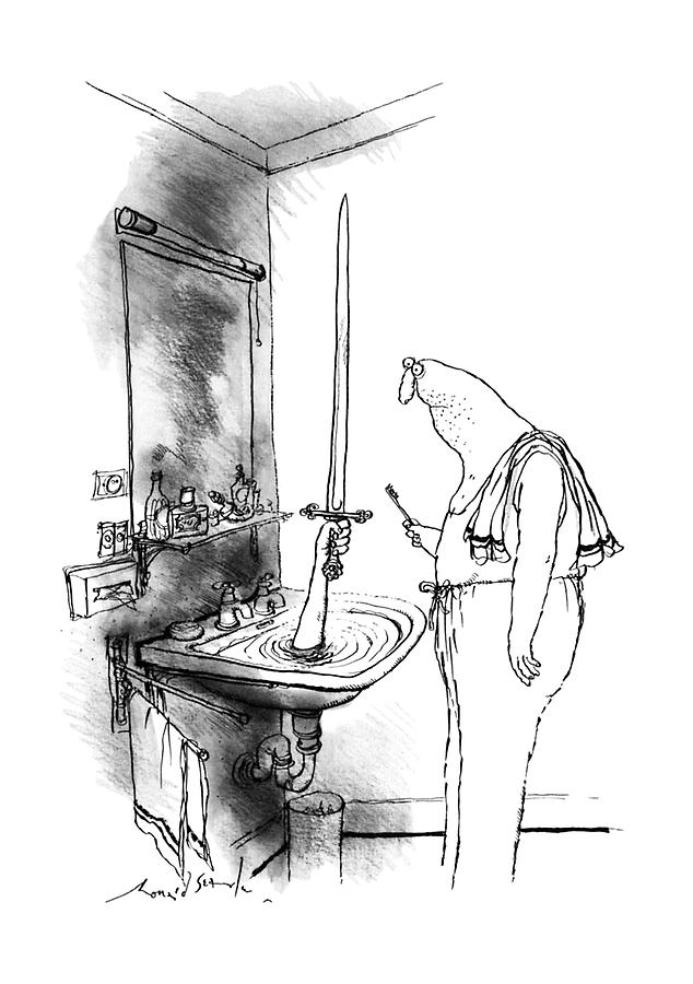 New Yorker January 15th, 1990 Drawing by Ronald Searle