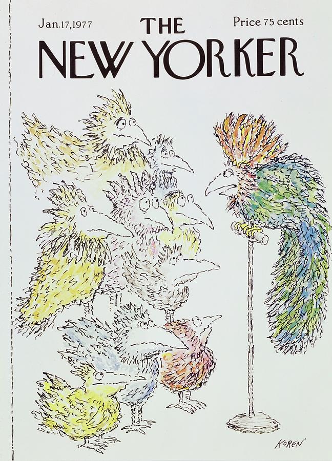 New Yorker January 17th 1977 Painting by Edward Koren