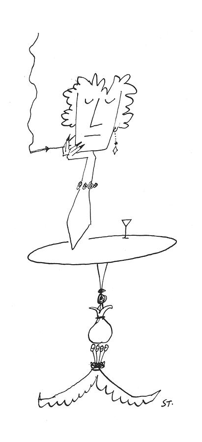 New Yorker January 18th, 1958 Drawing by Saul Steinberg