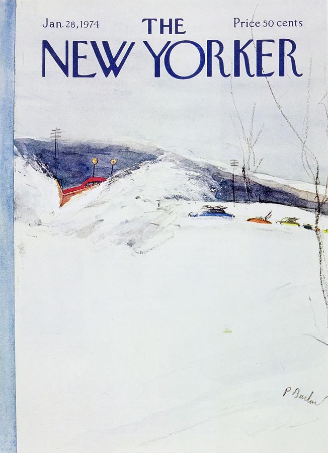 New Yorker January 28th 1974 Painting by Perry Barlow