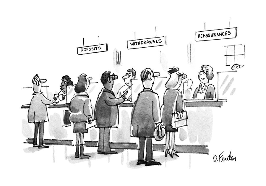 New Yorker January 28th, 1991 Drawing by Dana Fradon New Yorker January 28th, 1991 Drawing by Dana Fradon