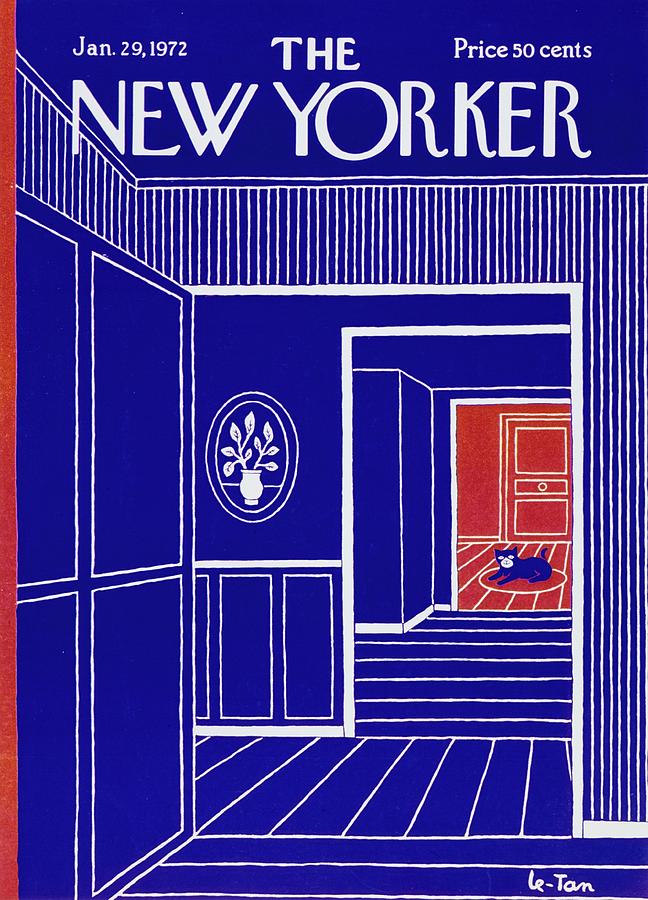 New Yorker January 29th 1972 Painting by Pierre Le-Tan