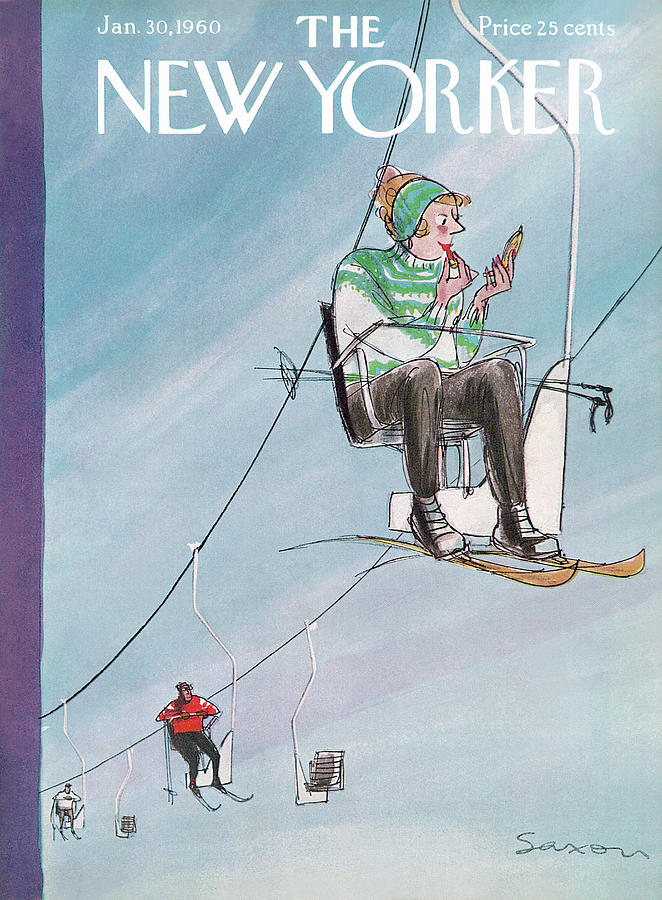 New Yorker January 30th, 1960 Painting by Charles Saxon New Yorker January 30th, 1960 Painting by Charles Saxon