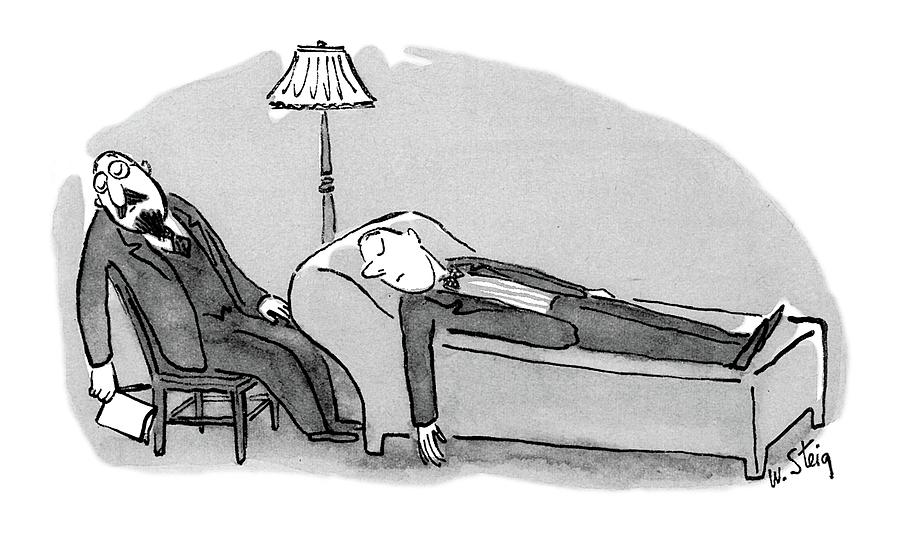 New Yorker January 8th, 1955 Drawing by William Steig