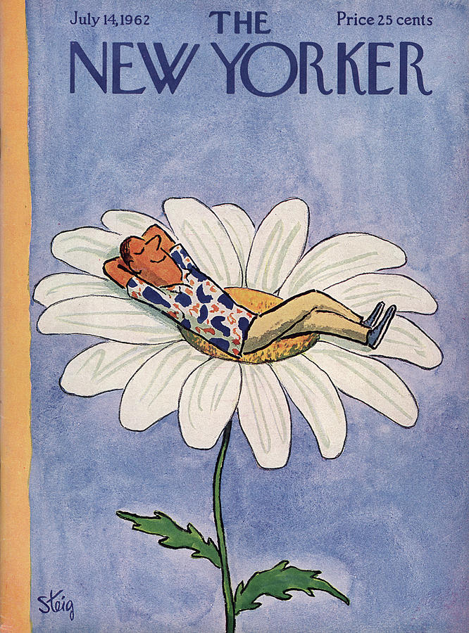 New Yorker July 14th, 1962 Painting by William Steig