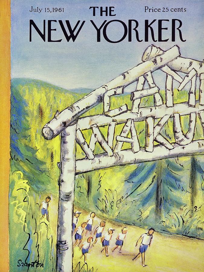 New Yorker July 15th 1961 Painting by Beatrice Szanton