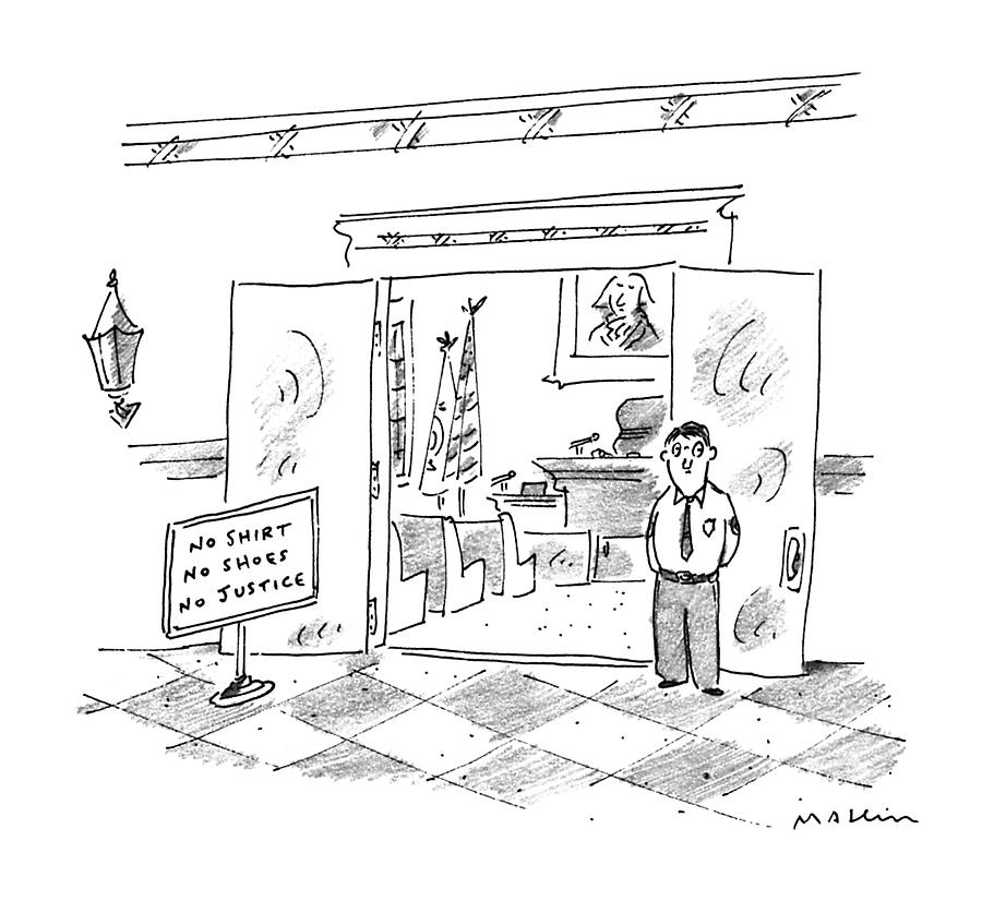 New Yorker July 17th, 1995 Drawing by Michael Maslin