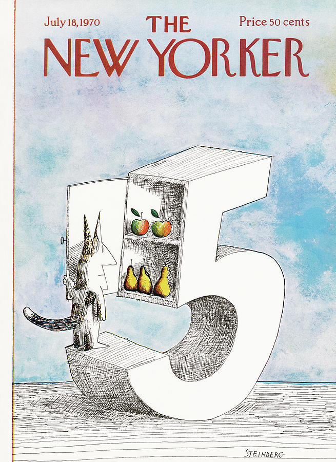 New Yorker July 18th, 1970 Painting by Saul Steinberg