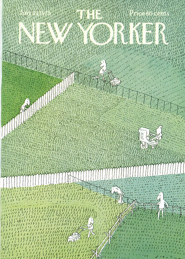 New Yorker July 21st, 1975 Painting by RO Blechman